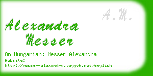 alexandra messer business card